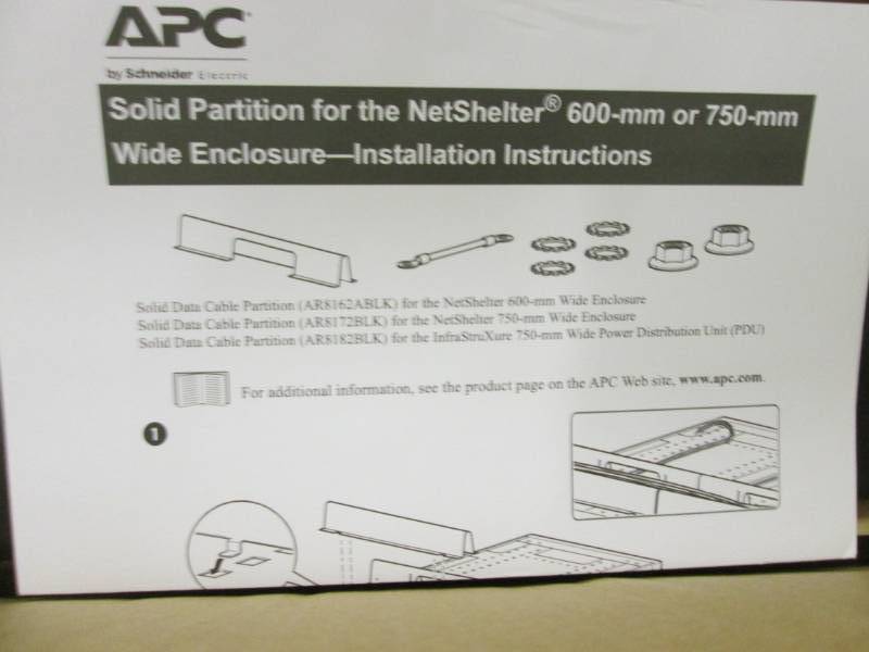 lot 60 image: Solid Partition for NetShelter 600 ...