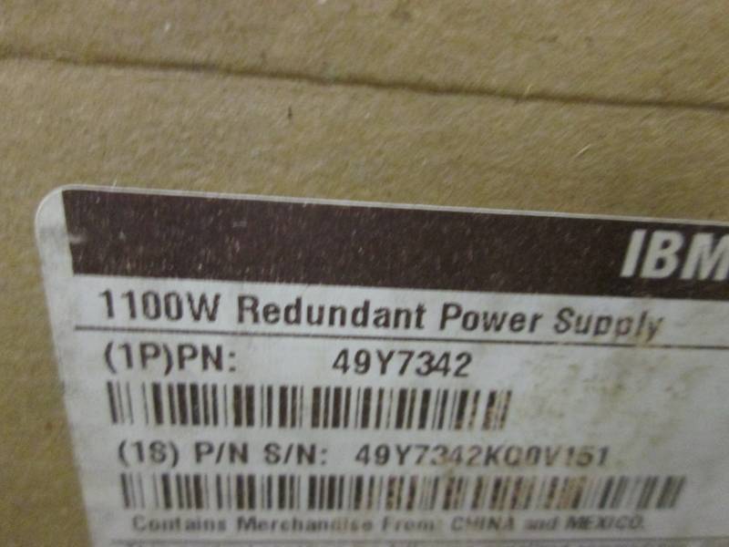 lot 64 image: IBM 1100 W Redundant Power Supply...