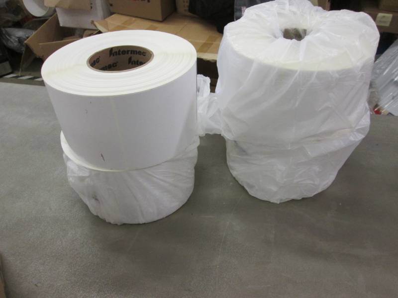 lot 65 image: 4 Rolls Intermec  E25733 TT Polyest...