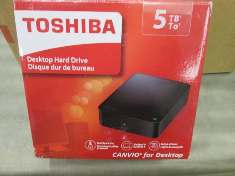 lot 93 image: Toshiba Canvio 5TB USB 3.0 External...