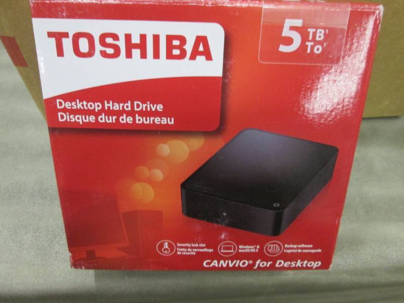 lot 94 image: Toshiba Canvio 5TB USB 3.0 External...