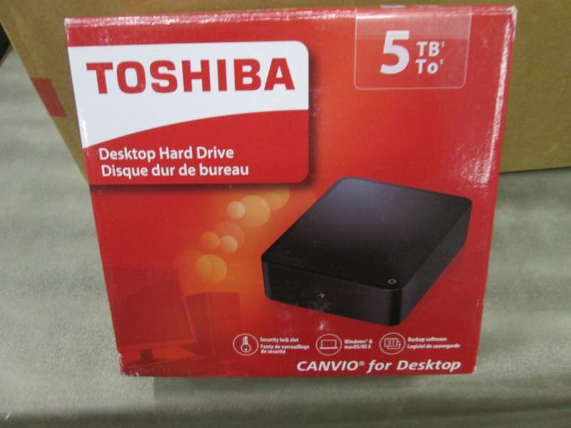 lot 96 image: Toshiba Canvio 5TB USB 3.0 External...