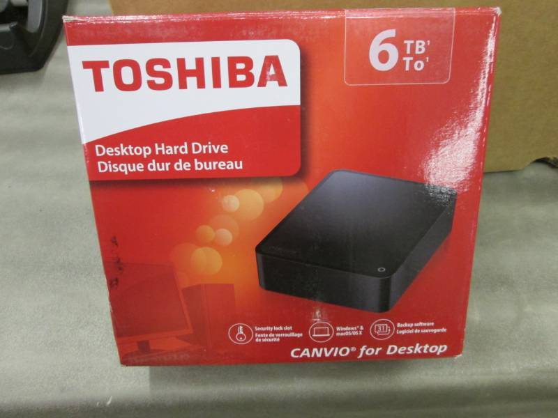 lot 98 image: Toshiba Canvio 6TB USB 3.0 External...