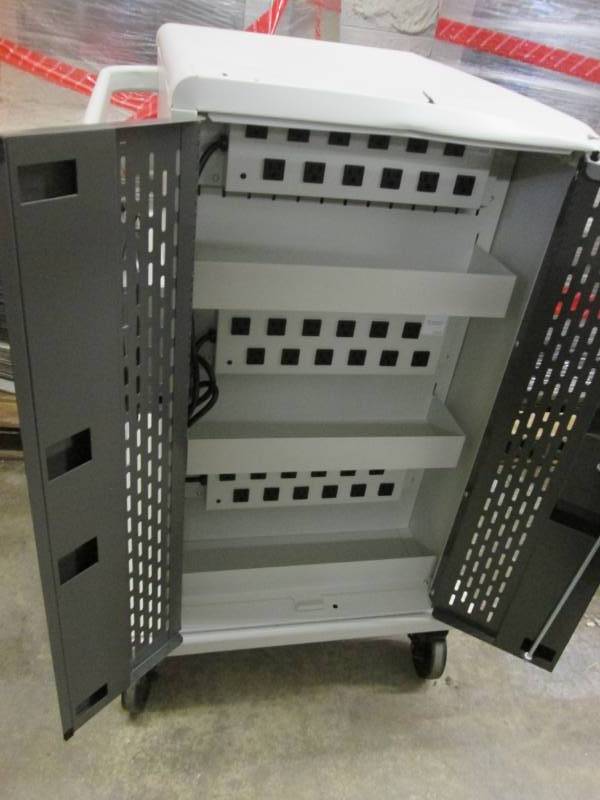 lot 150 image: Bretford Mobile Charging Cart- some...