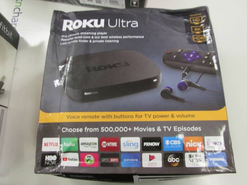 lot 180 image: Roku Ultra- damaged pkging...