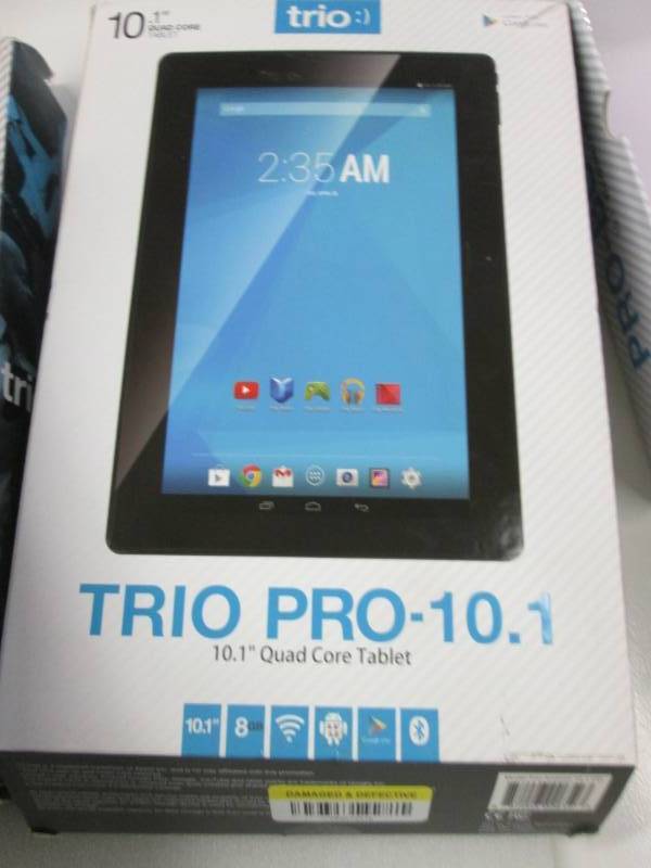 lot 185 image: Lot of 3-Trio Pro-10.1 Quad Core Ta...