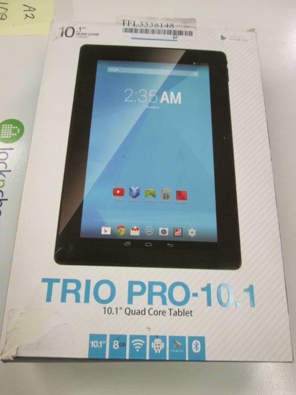 lot 189 image: Lot of 3-Trio Pro-10.1 Quad Core Ta...
