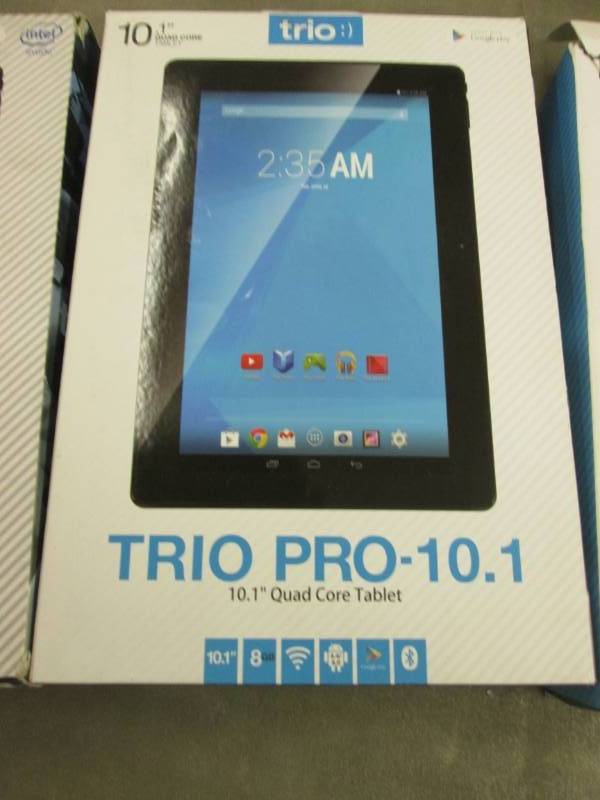 lot 192 image: Lot of 3-Trio Pro-10.1 Quad Core Ta...