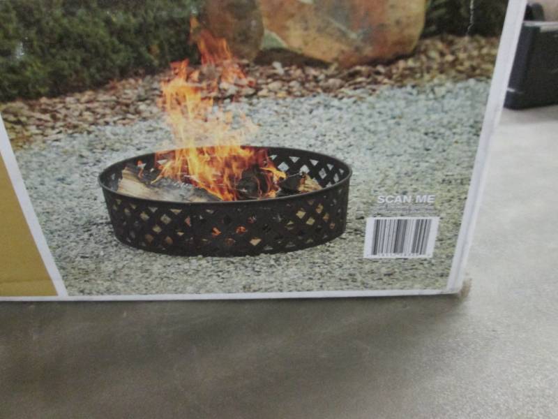 lot 221 image: Hampton Bay 30 inch Steel Fire Pit ...
