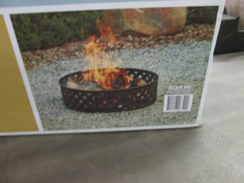 lot 222 image: Hampton Bay 30 inch Steel Fire Pit ...