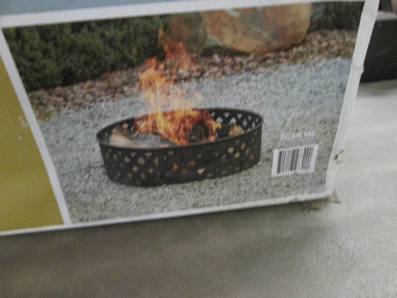 lot 223 image: Hampton Bay 30 inch Steel Fire Pit ...