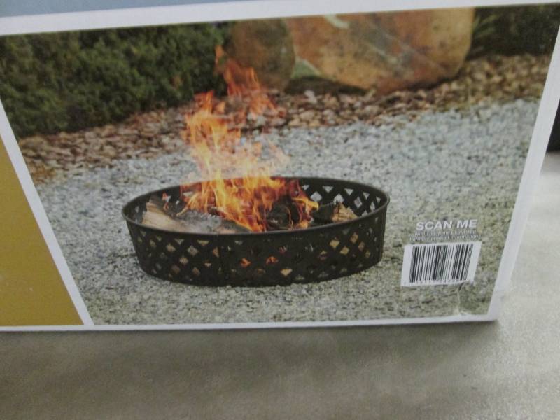 lot 224 image: Hampton Bay 30 inch Steel Fire Pit ...