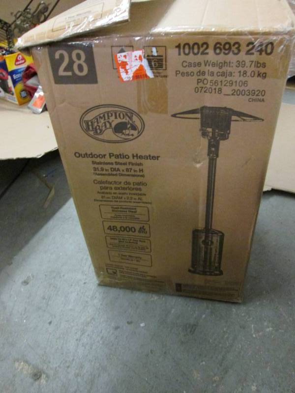 lot 233 image: Hampton Bay 48000 BTU Stainless Ste...