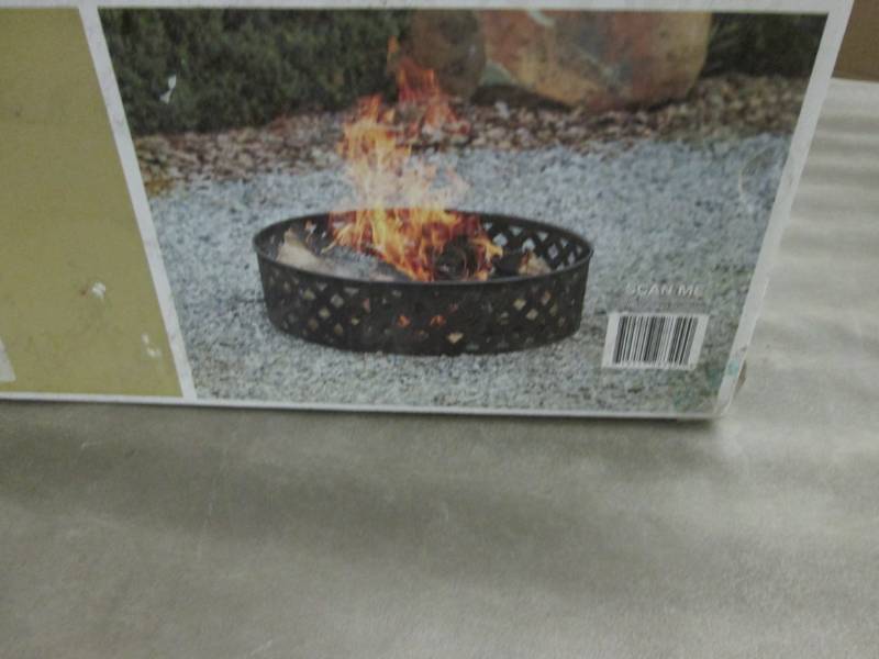 lot 241 image: Hampton Bay 30 inch Steel Fire Pit ...