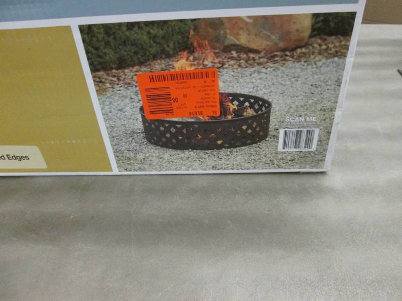 lot 242 image: Hampton Bay 30 inch Steel Fire Pit ...