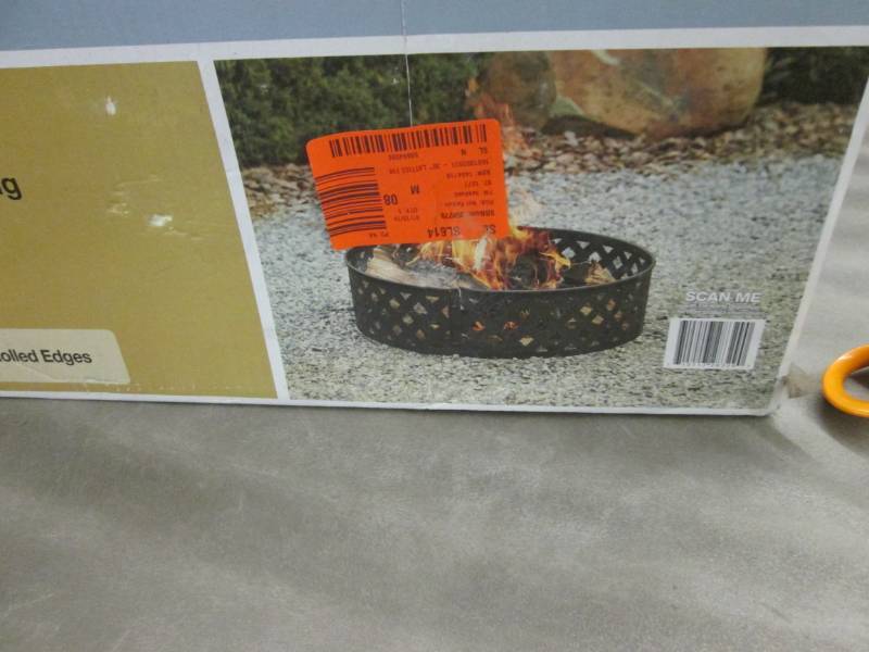 lot 244 image: Hampton Bay 30 inch Steel Fire Pit ...
