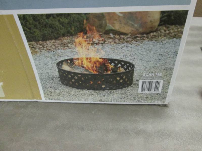 lot 246 image: Hampton Bay 30 inch Steel Fire Pit ...