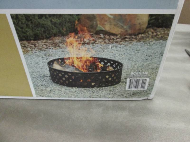 lot 248 image: Hampton Bay 30 inch Steel Fire Pit ...
