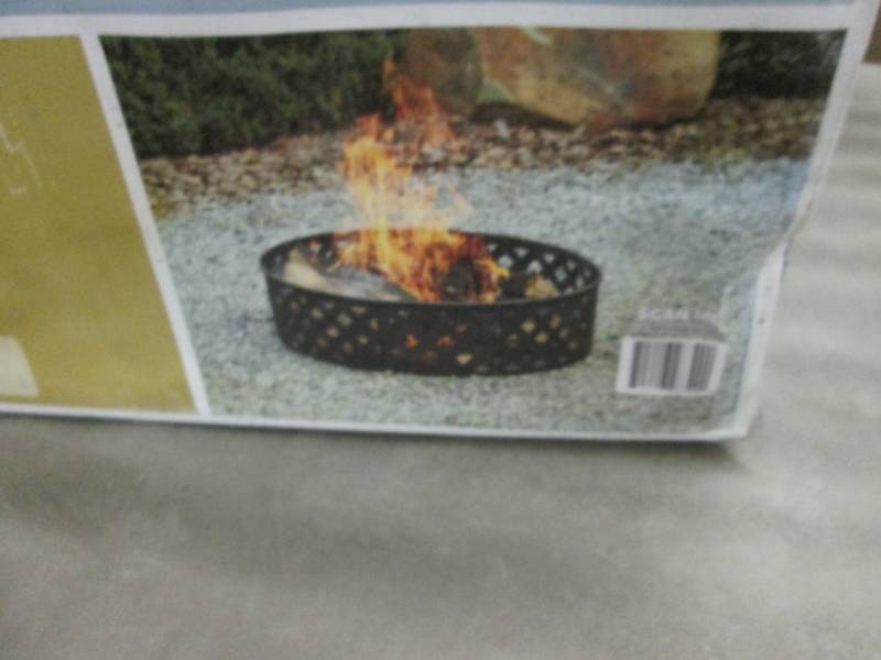 lot 249 image: Hampton Bay 30 inch Steel Fire Pit ...