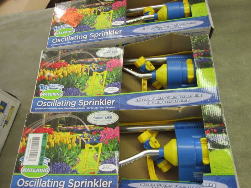 lot 274 image: Lot of 3 Oscillating Sprinklers wit...
