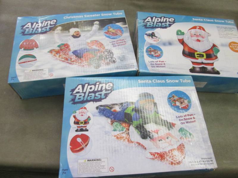 lot 276 image: Lot of 3 Inflatable Snowwater Tube...
