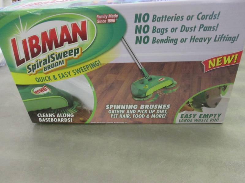 lot 278 image: Libman Spiral Sweep Push Broom open...