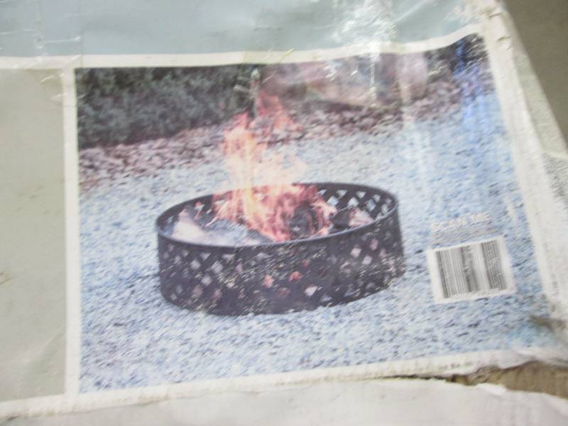 lot 293 image: Hampton Bay 30 inch Steel Fire Pit ...