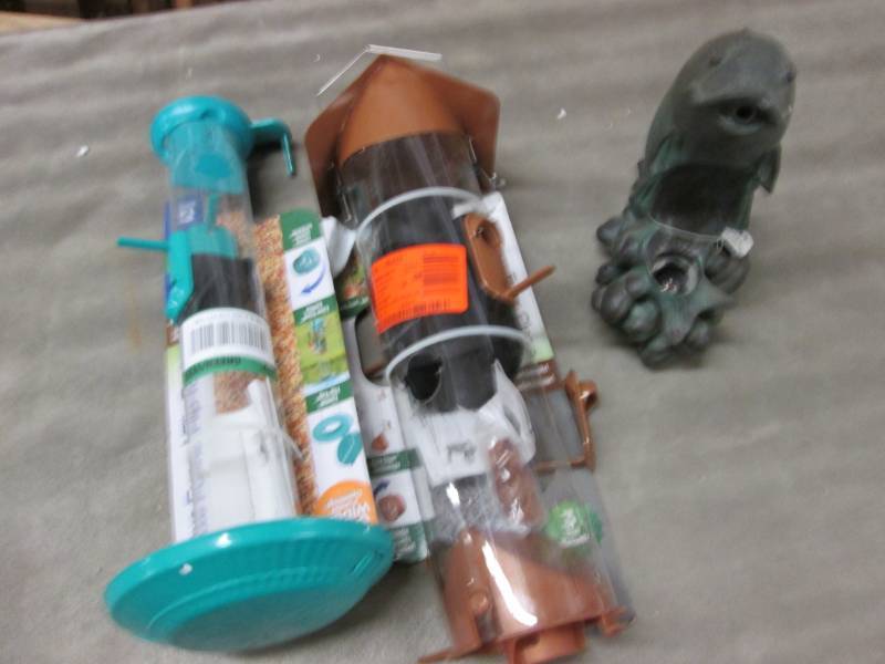lot 300 image: Bird Feeders- need repair, Fish Wat...