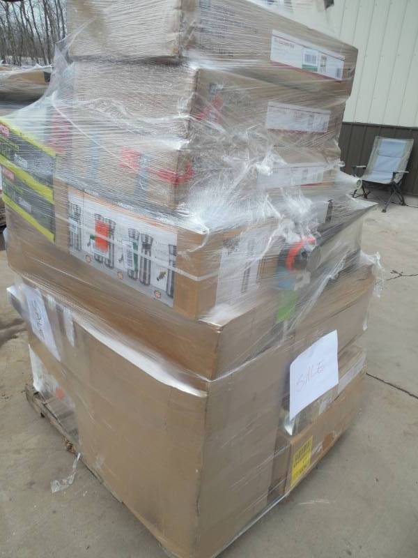 PALLET LOT OF GENERAL MERCHANDISE , TOOLS & HARDWARE