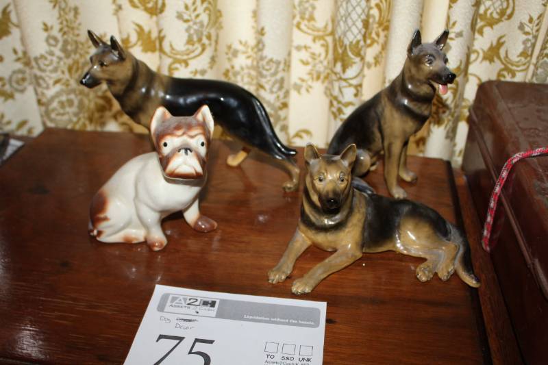 lot 75 image: Dog Table Dcor