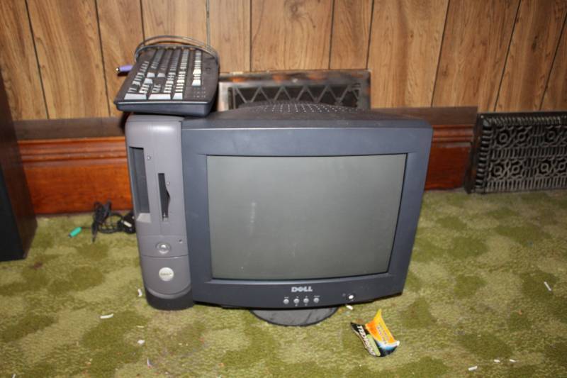 lot 120 image: Dell Computer Tower and Monitor, Keyboard, Mouse