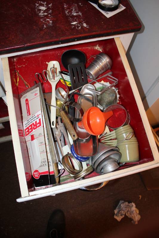 lot 150 image: Cooking Utensils, Measuring Cups, Spatulas, Potato Mashers, And More