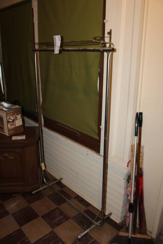 lot 61 image: Rolling Clothes Rack