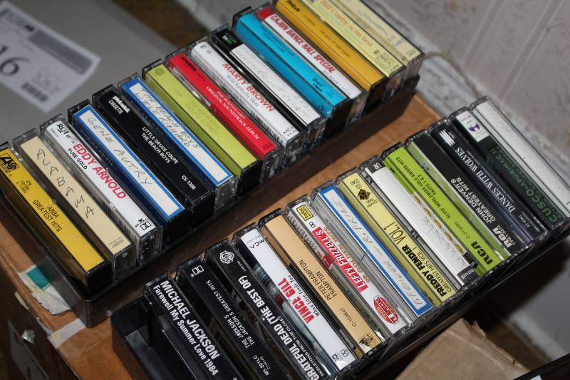 lot 115 image: Cassette Tapes with Plastic Holders