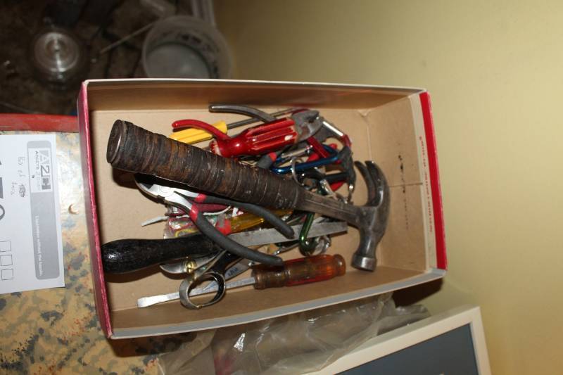 lot 170 image: Hammer, File, Screwdrivers, Pliers, And More