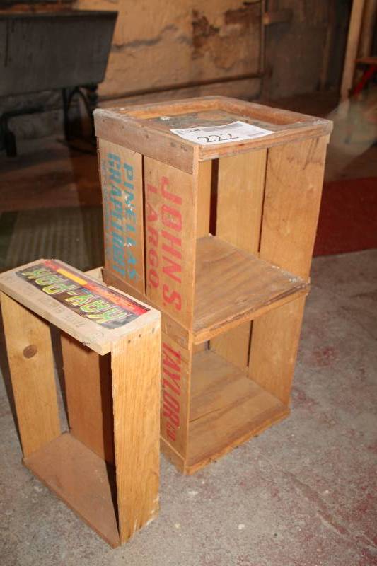 lot 222 image: Wood Crates