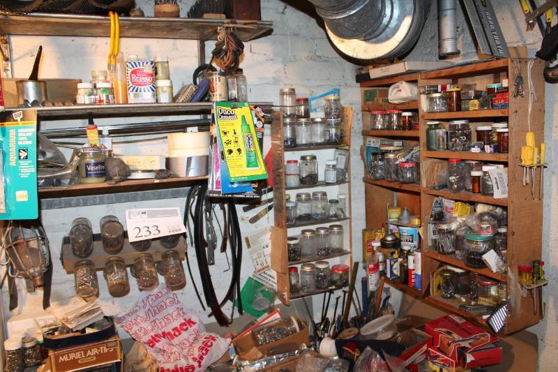 lot 233 image: Hardware - Nails, Screws, Etc.