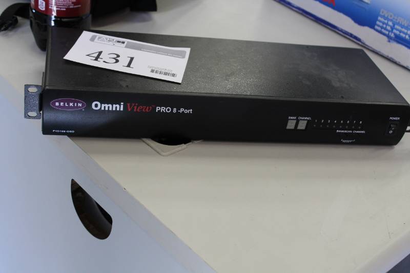 lot 431 image: Belkin Rack-Mount Omni View Pro 8-Port Video Switch