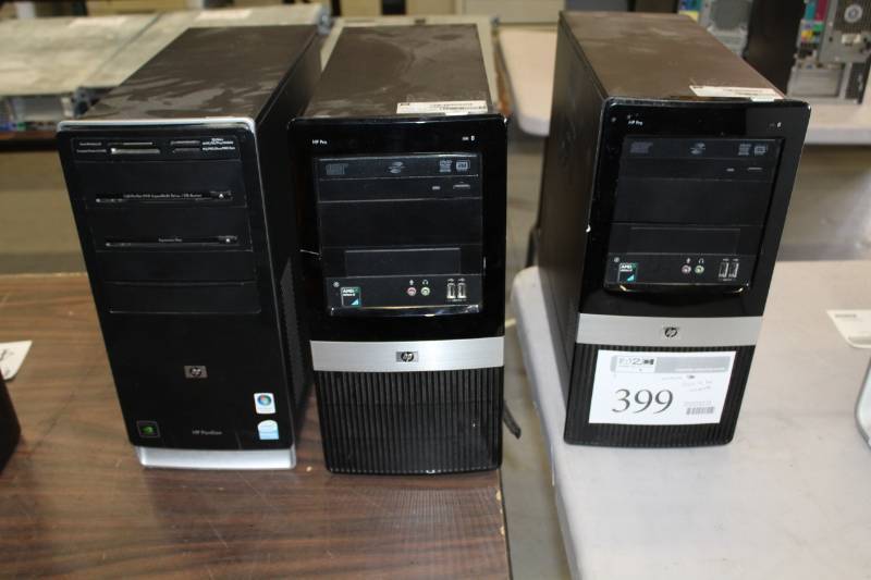 lot 399 image: HP Pavilion, Pro Computer Desktops