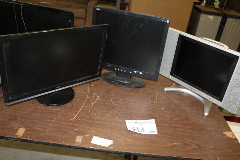 lot 413 image: Dell,Acer,Sharp Computer Monitors