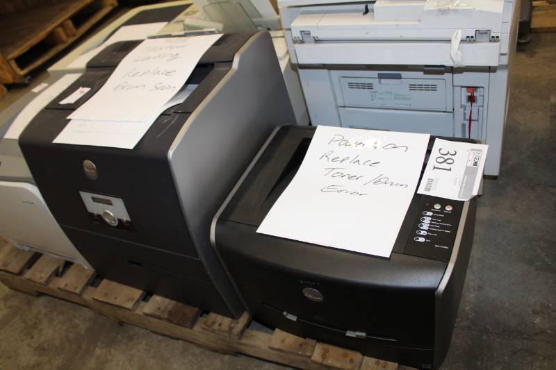 lot 381 image: Dell 1720dn Printer, 3000cn Printer