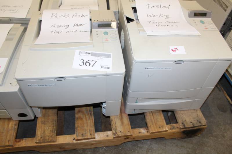 lot 367 image: HP LaserJet 4000N Printer, LaserJet 4050TN Printer