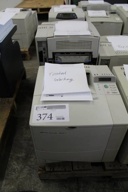 lot 374 image: HP LaserJet 4050N Printer, LaserJet 4100 Printer