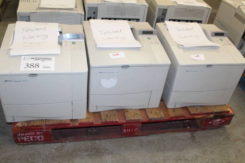 lot 388 image: HP LaserJet 4100N Printer, LaserJet 4000 Printer, LaserJet 4050N Printer