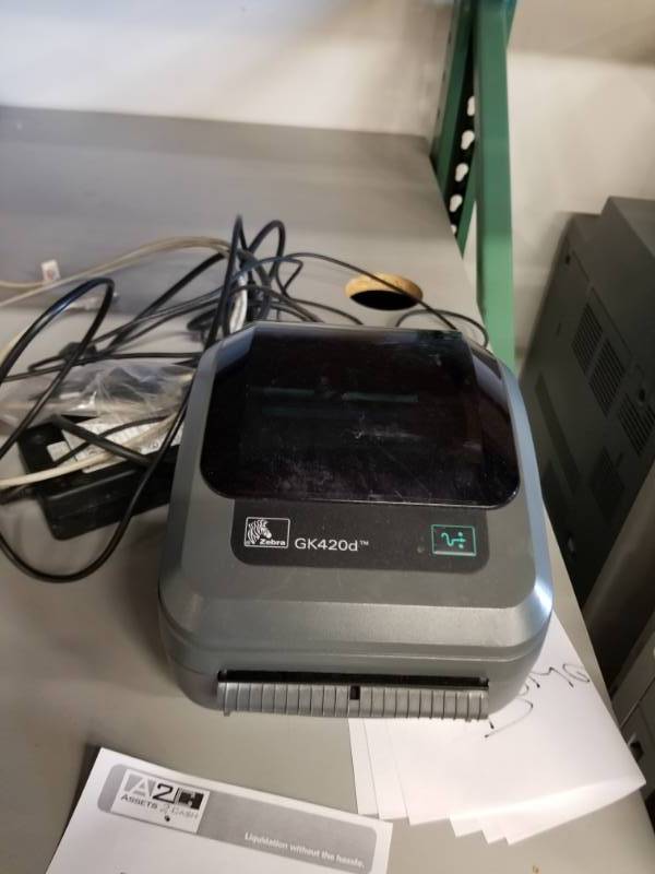 lot 490 image: Zebra GK420d Thermal Label Printer