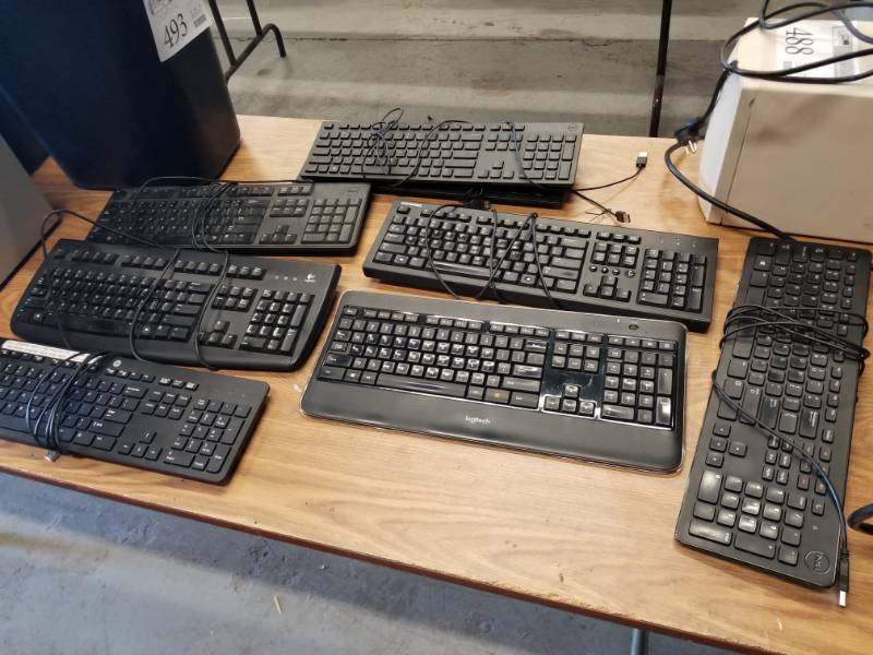 lot 494 image: Lot of (8) Computer Keyboards