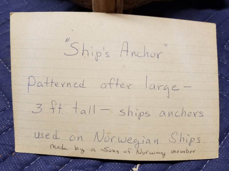 lot 70 image: Replica Ship Anchor & Battery Case