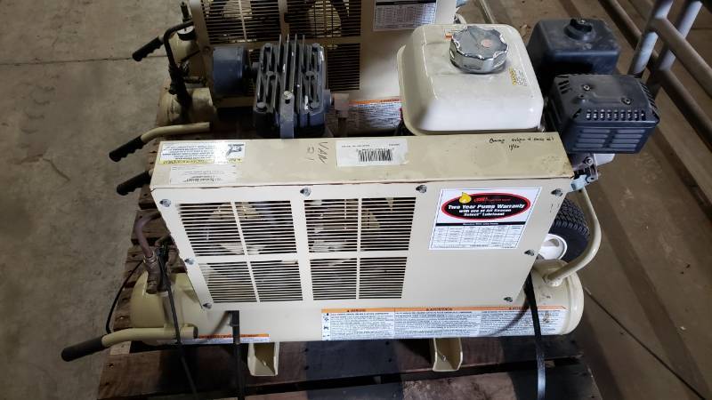 lot 21A image: Ingersoll Rand Gas Powered Air Compressor