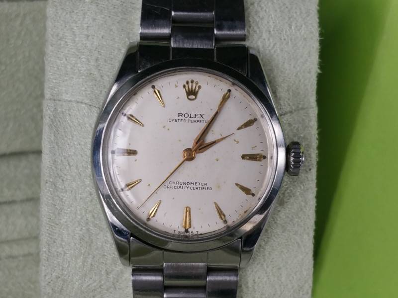 Rare 1948 Rolex Oyster Perpetual owned by WWII War Hero Col. Edwin Loberg