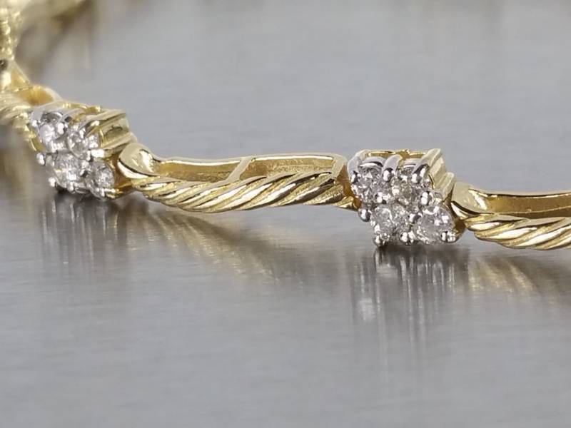 Ladies Diamond Tennis Bracelet in 14k Gold